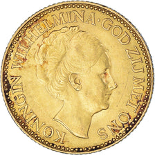 Moneta, Paesi Bassi, Wilhelmina I, 10 Gulden, 1925, Utrecht, SPL-, Oro, KM:162