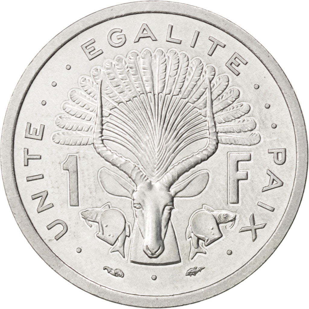 DJIBOUTI, Franc, 1977, KM #E1, MS(63), Aluminium, 1.29