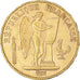 Moneda, Francia, Génie, 20 Francs, 1890, Paris, MBC, Oro, KM:825, Gadoury:1063