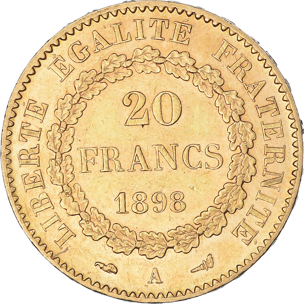 Moneda, Francia, Génie, 20 Francs, 1898, Paris, EBC, Oro, KM:825, Gadoury:1063