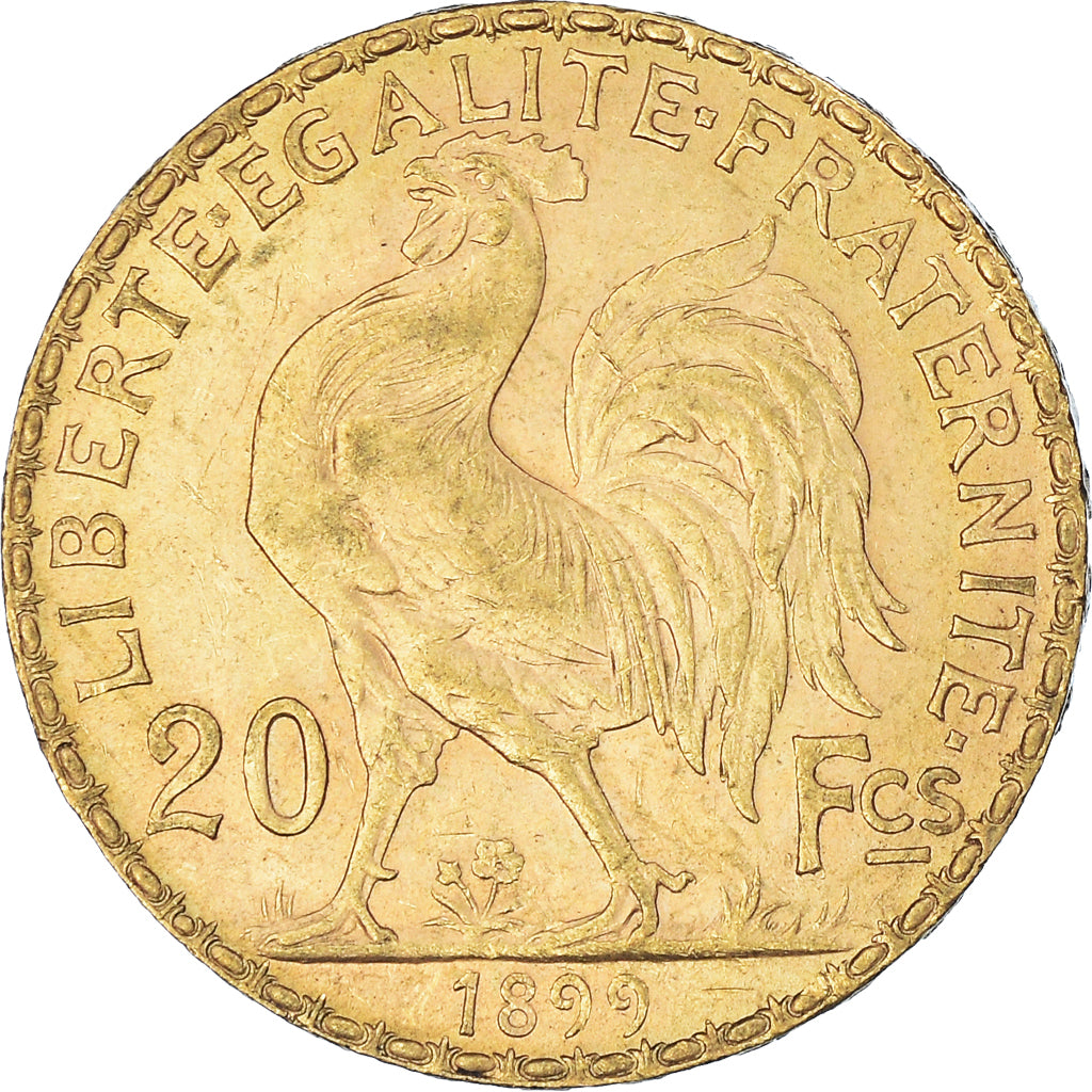 Munten, Frankrijk, Marianne, 20 Francs, 1899, Paris, ZF+, Goud, KM:847