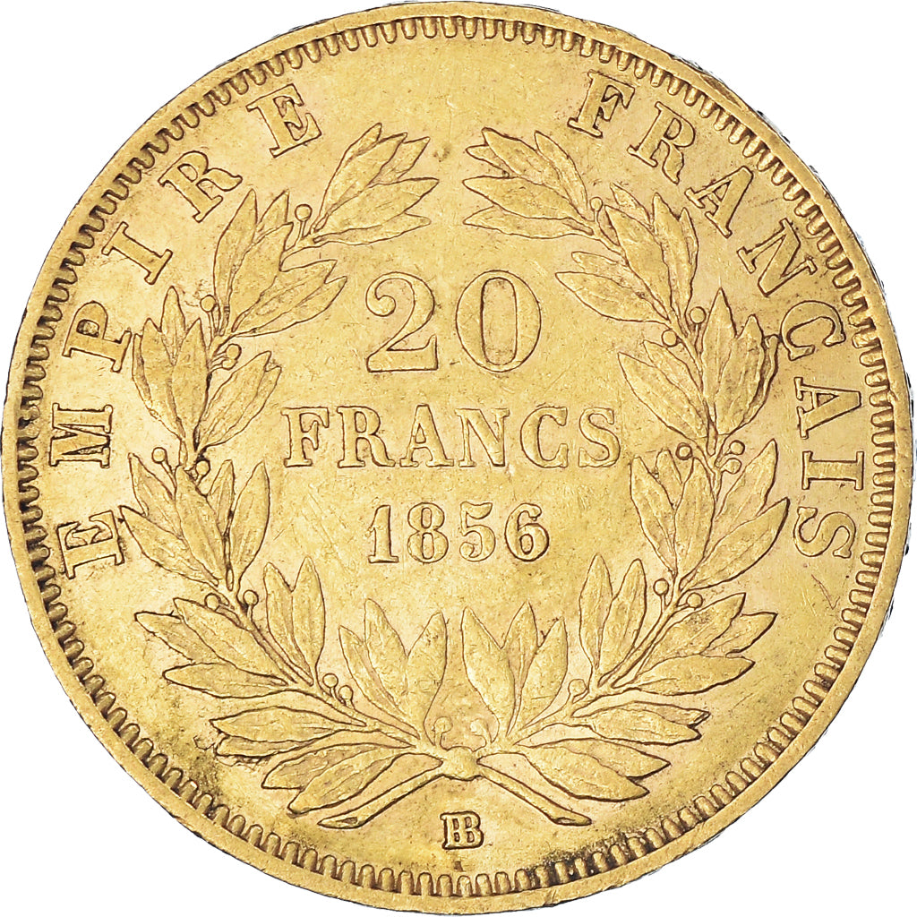 Monnaie, France, Napoleon III, 20 Francs, 1856, Strasbourg, TTB, Or