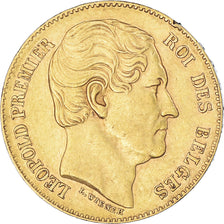 Moneda, Bélgica, Leopold I, 20 Francs, 1865, MBC, Oro, KM:23