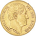 Moneta, Belgia, Leopold I, 20 Francs, 1865, EF(40-45), Złoto, KM:23