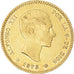 Moneta, Hiszpania, Alfonso XII, 10 Pesetas, 1878, Madrid, AU(55-58), Złoto