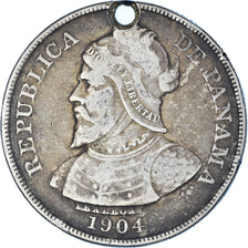 Monnaie, Panama, 50 Centesimos, 1904, TB, Argent, KM:5