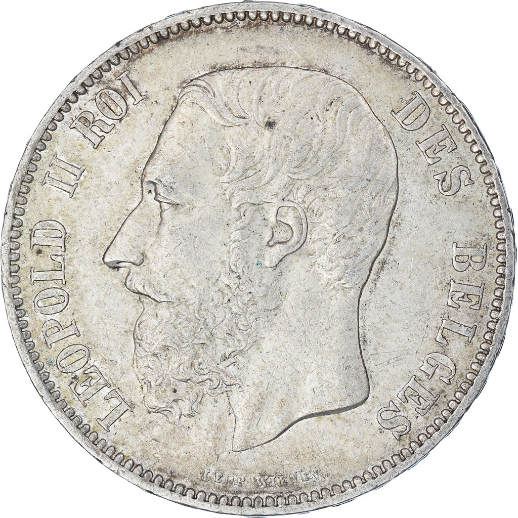 Monnaie, Belgique, Leopold II, 5 Francs, 5 Frank, 1873, TTB+, Argent, KM:24