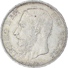 Monnaie, Belgique, Leopold II, 5 Francs, 5 Frank, 1873, TTB+, Argent, KM:24