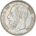 Moneta, Belgia, Leopold II, 5 Francs, 5 Frank, 1874, EF(40-45), Srebro, KM:24