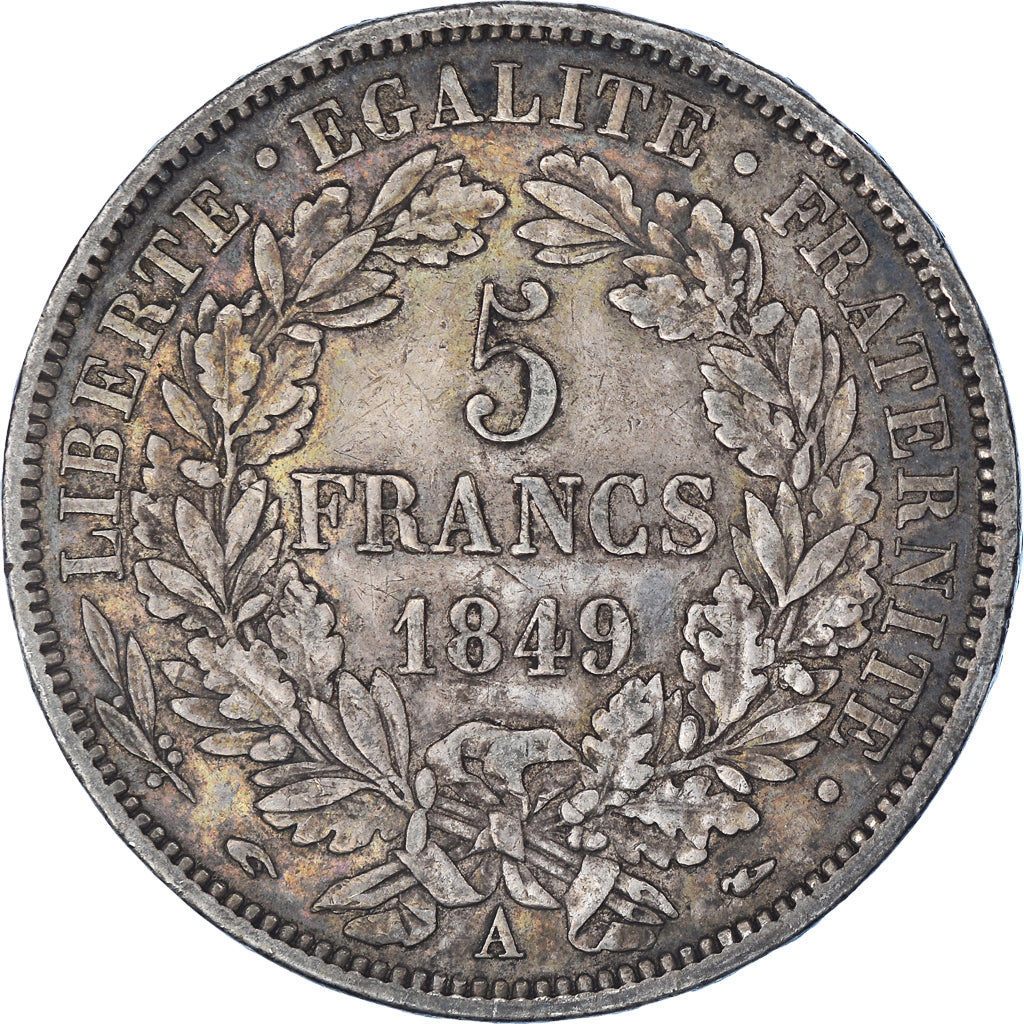Monnaie, France, Cérès, 5 Francs, 1849, Paris, TB+, Argent, Gadoury:719