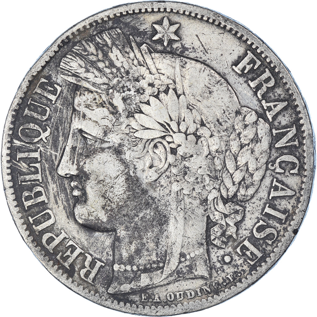 Coin, France, Cérès, 5 Francs, 1851, Paris, VF(20-25), Silver, KM:761.1