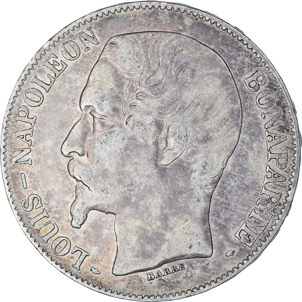 Coin, France, Napoléon III, 5 Francs, 1852, Paris, EF(40-45), Silver, KM:773.1