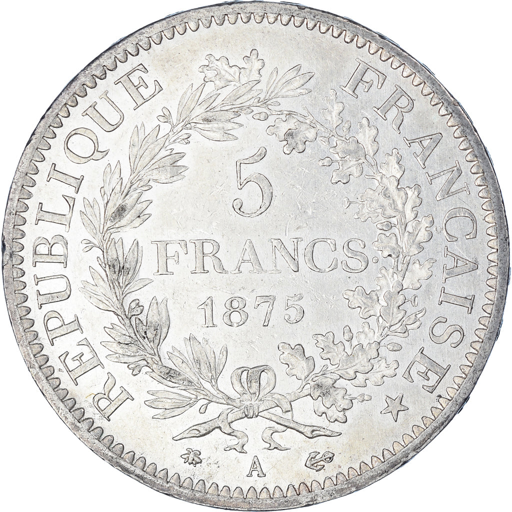 Coin, France, Hercule, 5 Francs, 1873, Paris, AU(50-53), Silver, KM:820.1