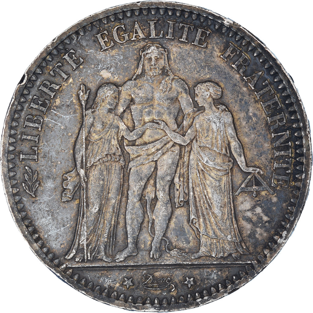 Coin, France, Hercule, 5 Francs, 1873, Paris, AU(50-53), Silver, KM:820.1