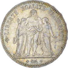 Coin, France, Hercule, 5 Francs, 1873, Paris, AU(50-53), Silver, KM:820.1
