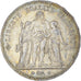 Coin, France, Hercule, 5 Francs, 1873, Paris, AU(50-53), Silver, KM:820.1