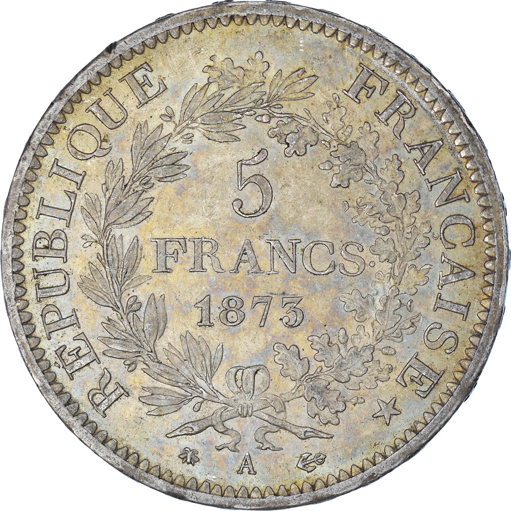 Coin, France, Hercule, 5 Francs, 1873, Paris, AU(50-53), Silver, KM:820.1