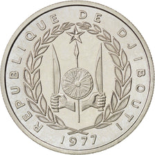 DJIBOUTI, 50 Francs, 1977, KM #E6, MS(60-62), Cupro-nickel, 6.86