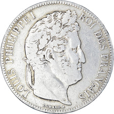 Coin, France, Louis-Philippe, 5 Francs, 1840, Bordeaux, VF(20-25), Silver