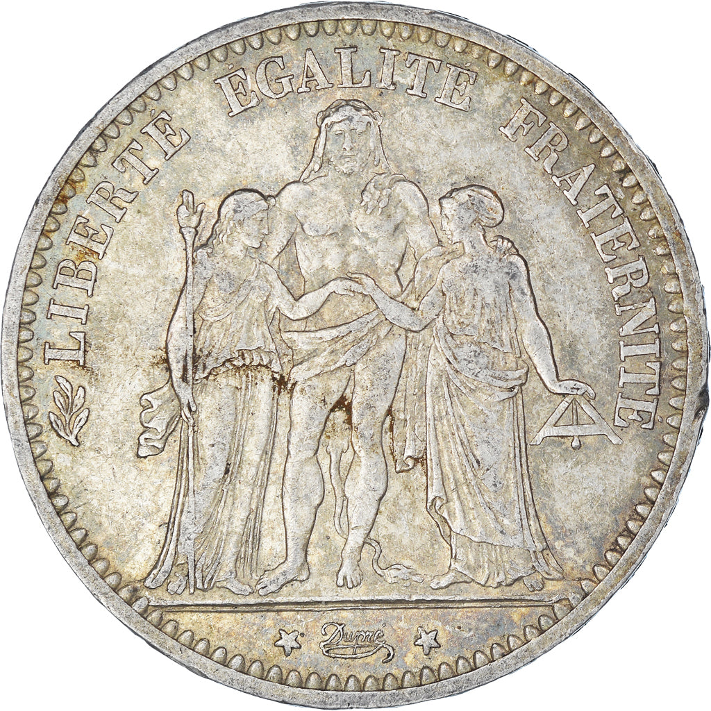 Moneta, Francia, Hercule, 5 Francs, 1874, Bordeaux, BB, Argento, KM:820.2, Le