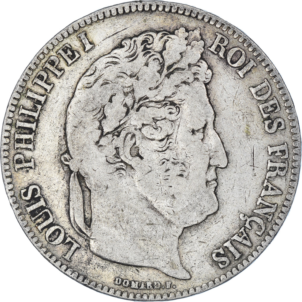 Coin, France, Louis-Philippe, 5 Francs, 1834, Bayonne, VF(20-25), Silver