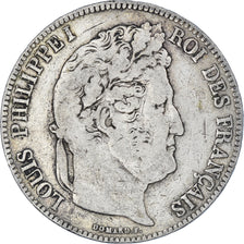 Coin, France, Louis-Philippe, 5 Francs, 1834, Bayonne, VF(20-25), Silver