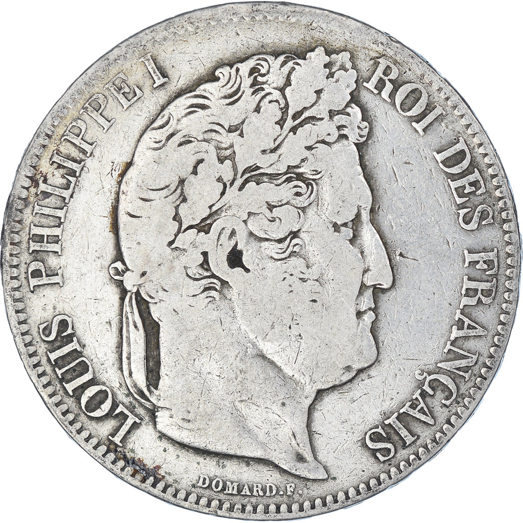 Monnaie, France, Louis-Philippe, 5 Francs, 1833, Marseille, TB, Argent