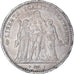 Moeda, França, Hercule, 5 Francs, 1848, Strasbourg, EF(40-45), Prata, KM:756.2