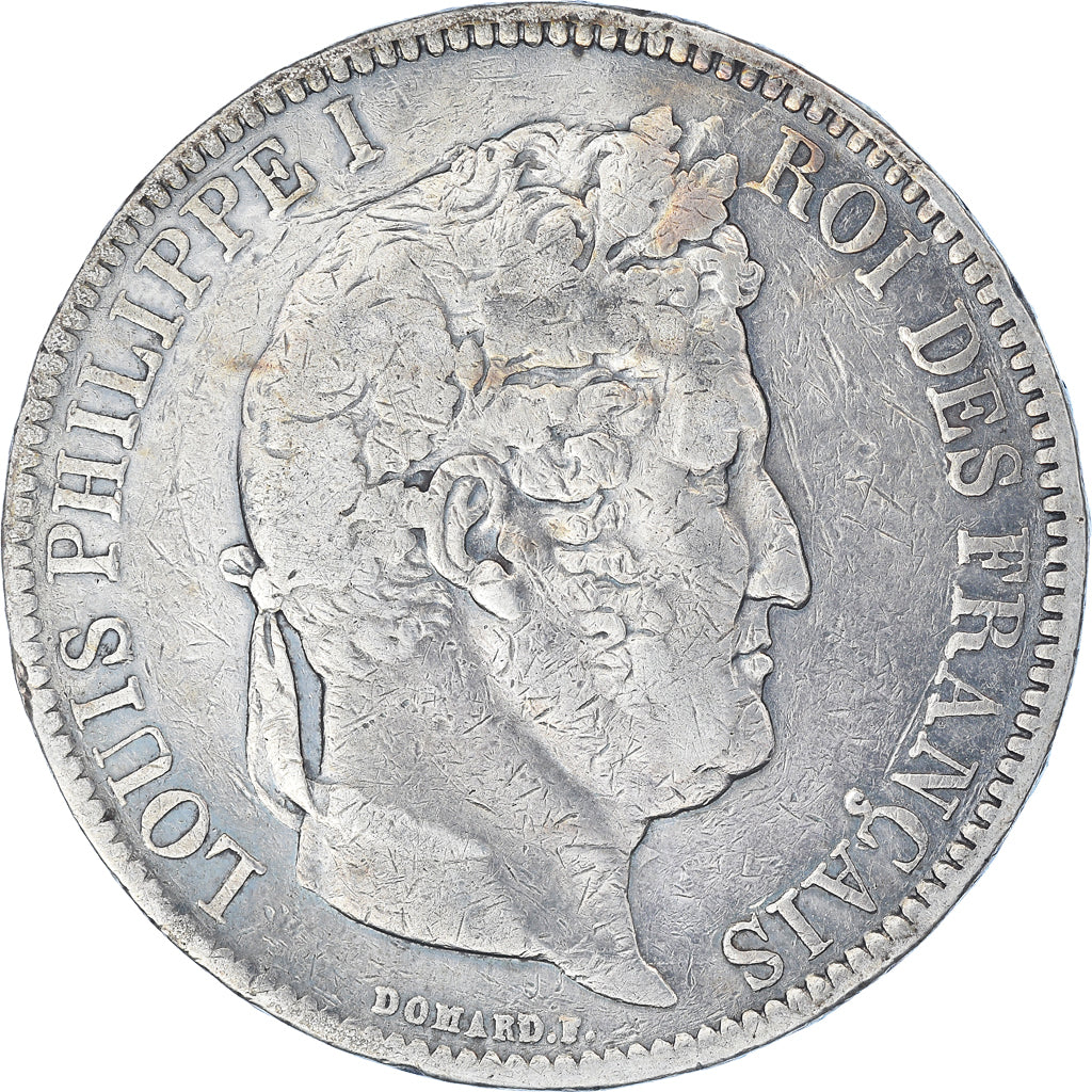 Monnaie, France, Louis-Philippe, 5 Francs, 1831, Lyon, TB, Argent, Gadoury:677
