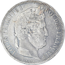 Monnaie, France, Louis-Philippe, 5 Francs, 1831, Lyon, TB, Argent, Gadoury:677