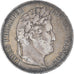 Moneta, Francia, Louis-Philippe, 5 Francs, 1834, Lyon, MB+, Argento, KM:749.4