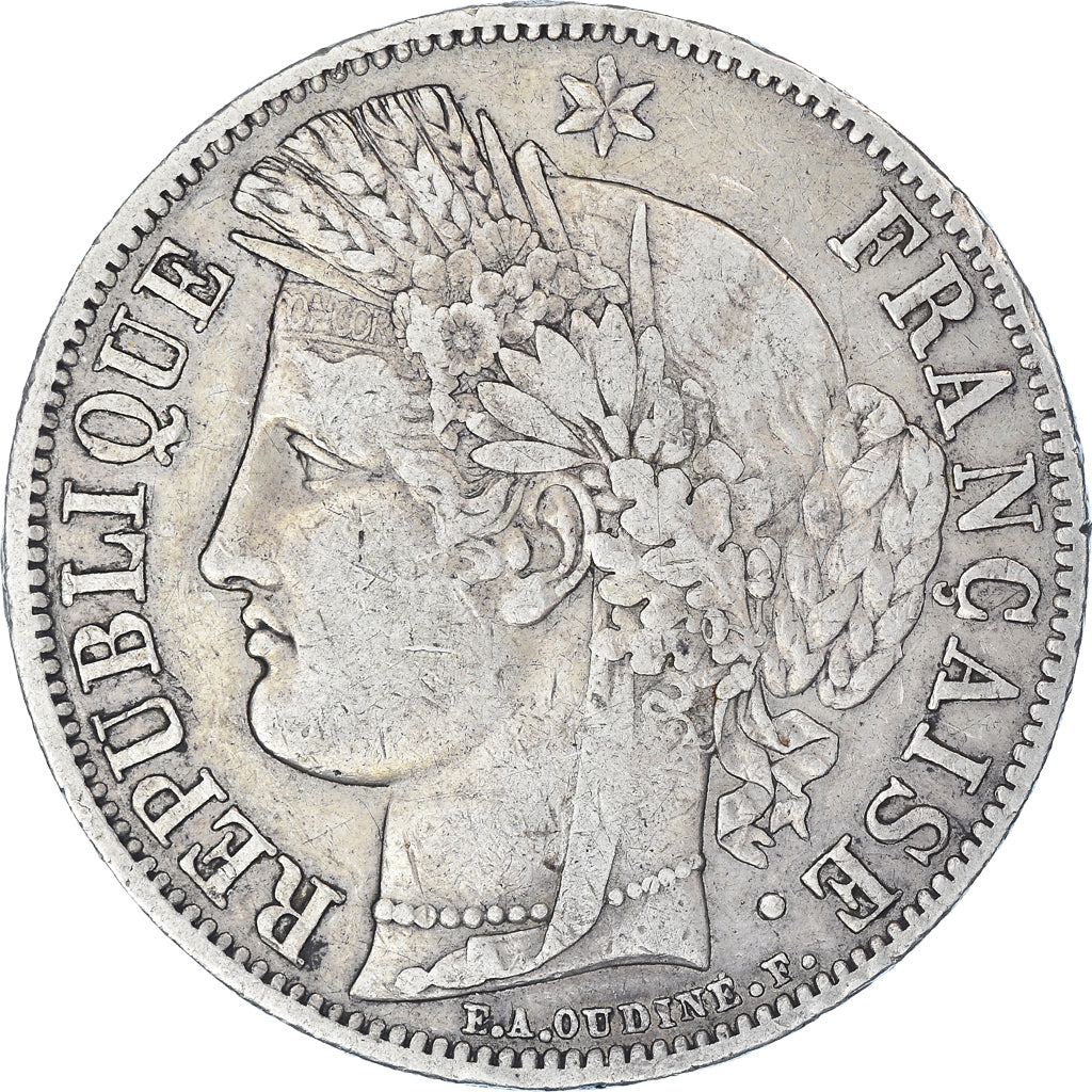 Monnaie, France, Cérès, 5 Francs, 1849, Paris, TB+, Argent, Gadoury:719