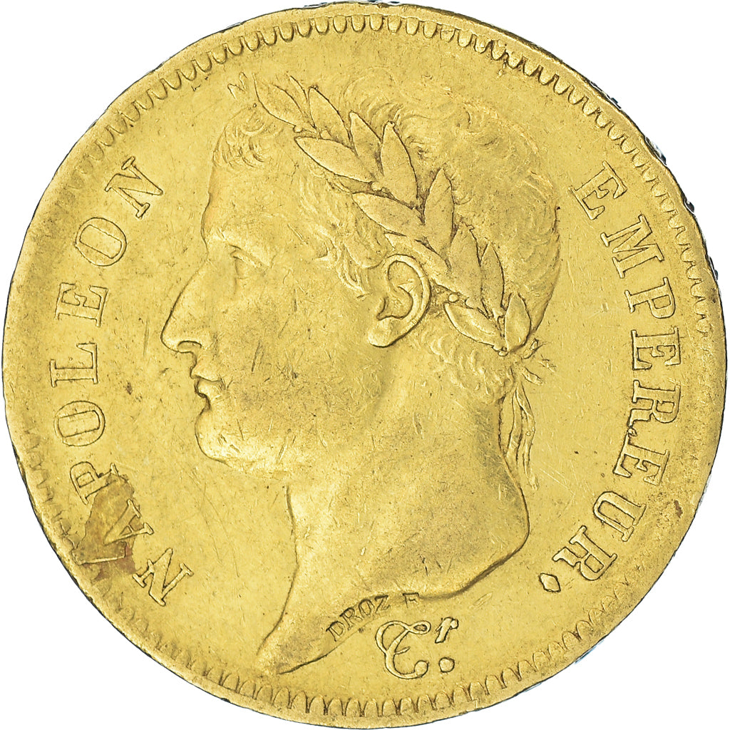Munten, Frankrijk, Napoléon I, 40 Francs, 1812, Paris, ZF, Goud, KM:696.1