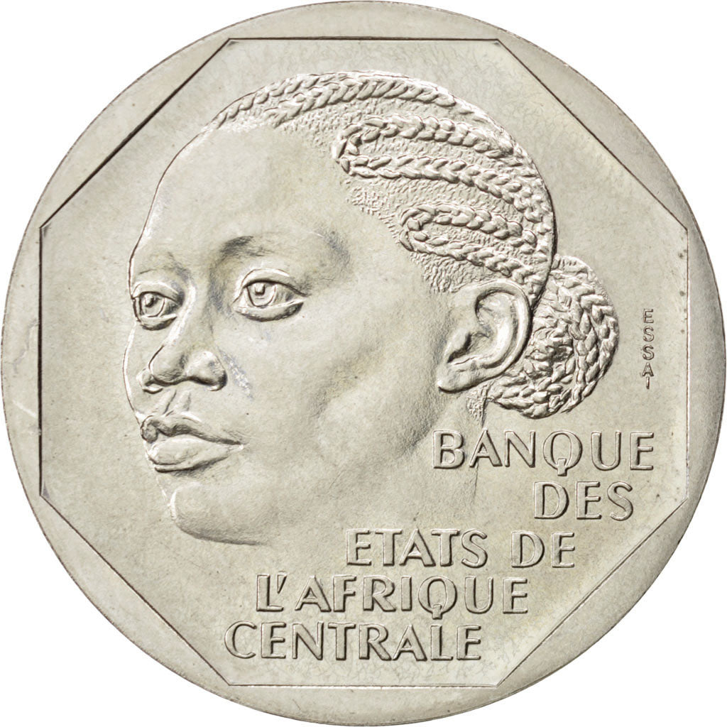 CONGO REPUBLIC, 500 Francs, 1985, Paris, KM #E5, AU(55-58), Nickel, 10.89