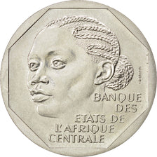 CONGO REPUBLIC, 500 Francs, 1985, Paris, KM #E5, AU(55-58), Nickel, 10.89