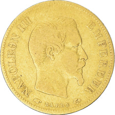 Munten, Frankrijk, Napoleon III, 10 Francs, 1857, Paris, FR+, Goud