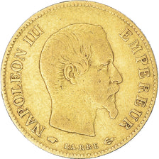 Coin, France, Napoleon III, 10 Francs, 1858, Paris, VF(30-35), Gold, KM:784.3