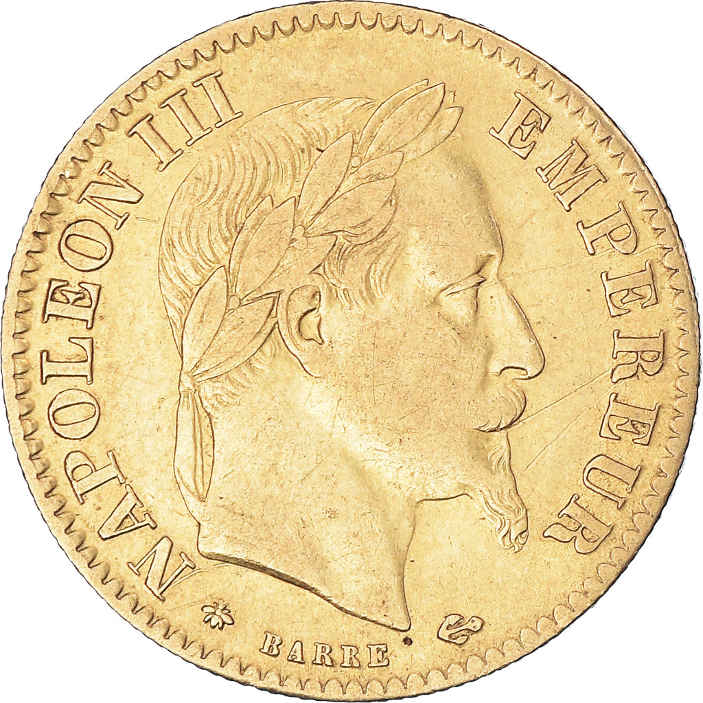 Monnaie, France, Napoleon III, 10 Francs, 1865, Paris, TTB, Or, Gadoury:1015