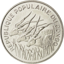 Repubblica del Congo, 100 Francs, 1971, Paris, SPL, Nichel, KM:E1