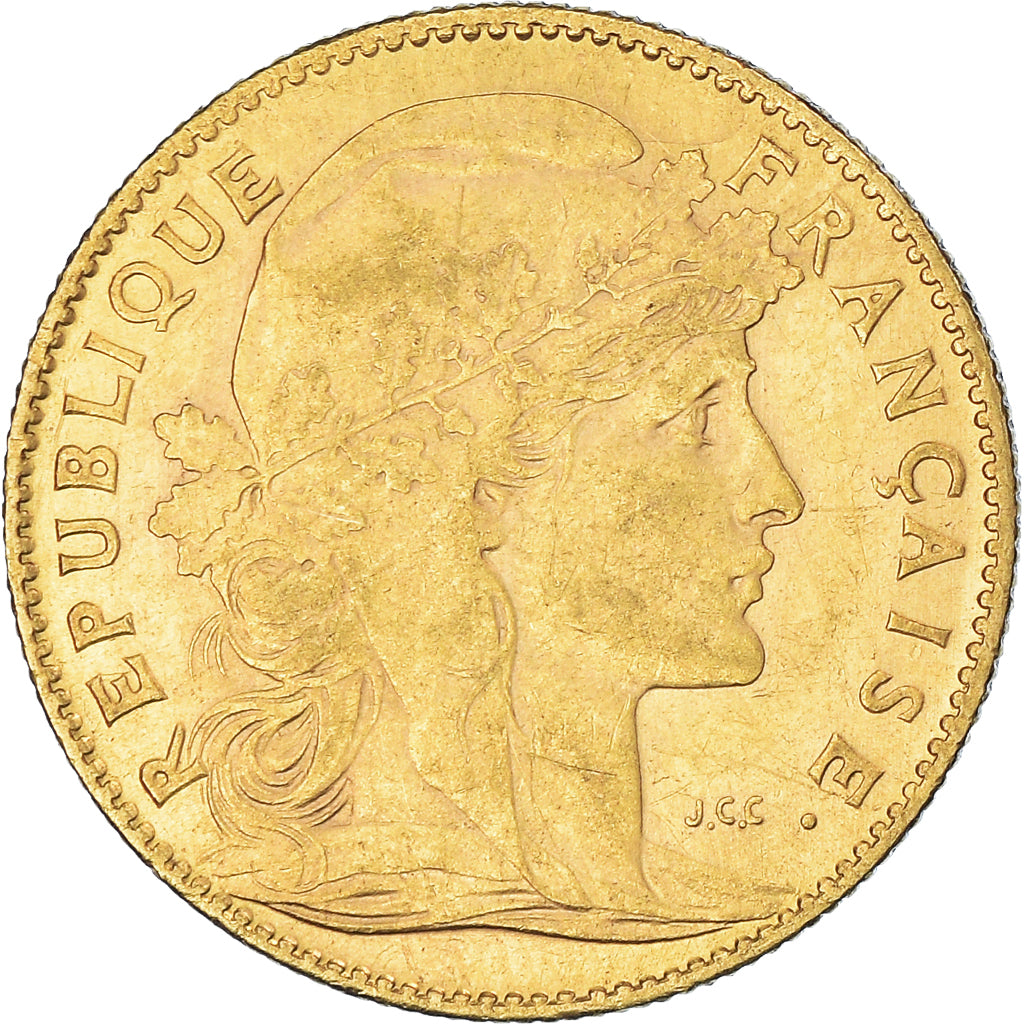Münze, Frankreich, Marianne, 10 Francs, 1906, Paris, SS+, Gold, KM:846