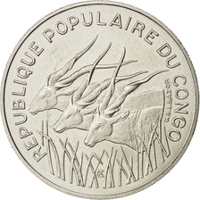 CONGO REPUBLIC, 100 Francs, 1975, Paris, KM #E3, MS(63), Nickel, 6.98