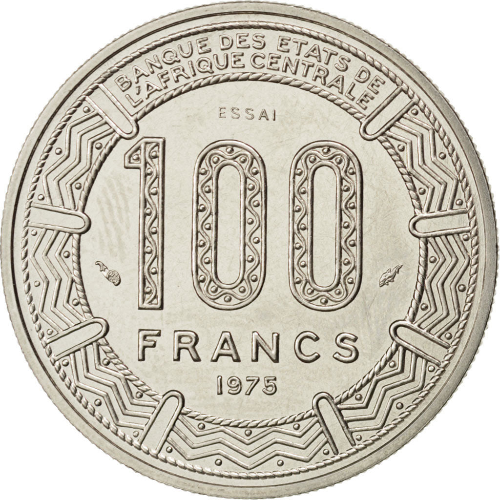 Repubblica del Congo, 100 Francs, 1975, Paris, SPL, Nichel, KM:E3