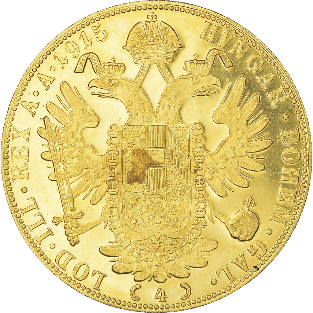 Münze, Österreich, Franz Joseph I, 4 Ducat, 1915, Vienna, Official restrike