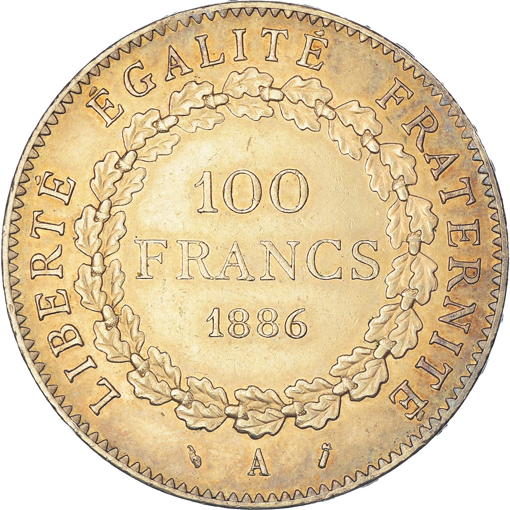 Munten, Frankrijk, Génie, 100 Francs, 1886, Paris, ZF+, Goud, KM:832