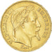 Moneda, Francia, Napoleon III, 20 Francs, 1869, Strasbourg, grand BB, MBC+, Oro
