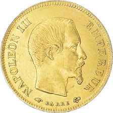 Moneta, Francia, Napoleon III, 10 Francs, 1856, Paris, BB+, Oro, KM:784.3