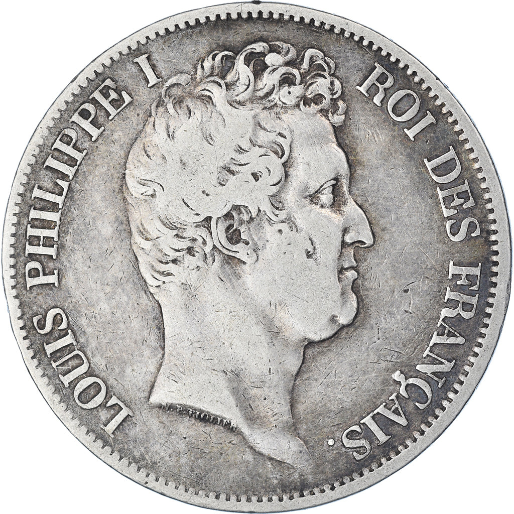 Moneta, Francia, Louis-Philippe, 5 Francs, 1831, Paris, MB, Argento, KM:735.1