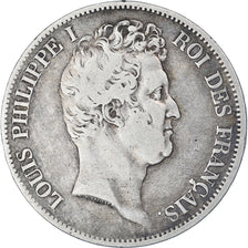 Moneta, Francia, Louis-Philippe, 5 Francs, 1831, Paris, MB, Argento, KM:735.1