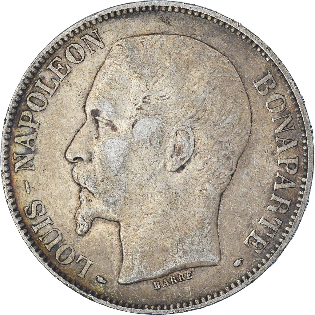 Munten, Frankrijk, Napoléon III, 5 Francs, 1852, Paris, FR, Zilver, KM:773.1