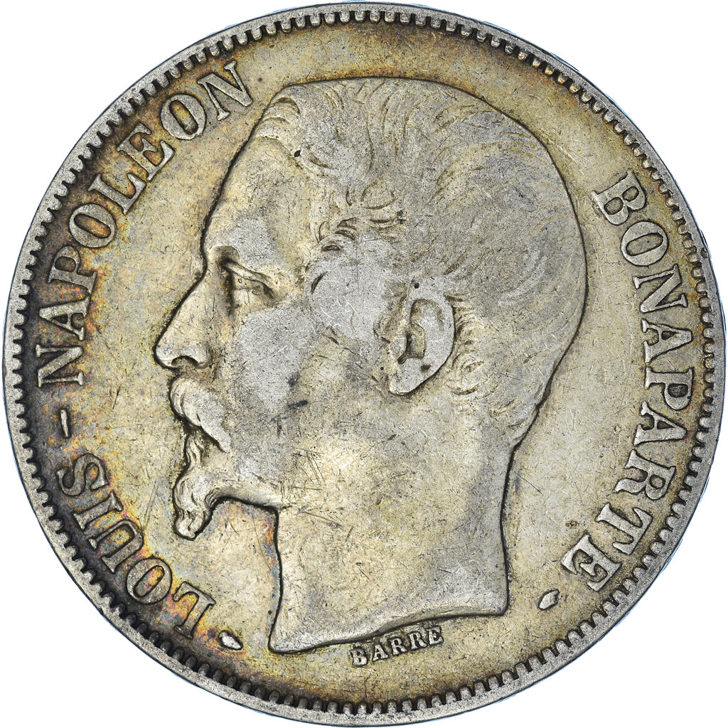Münze, Frankreich, Napoléon III, 5 Francs, 1852, Paris, S, Silber, KM:773.1